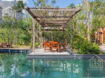 Departamento · 157m² · 2 Recámaras · 2 Estacionamientos · Departamento en Venta en Tulum 2 Habitaciones con Alberca Infinity, Cancha de Padel, 3 Gimnasios
