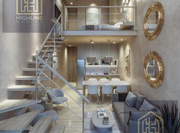 Departamento · 60m² · 1 Recámara · 1 Estacionamiento · Loft en Playa del Carmen de 1 Recamara a 4 Min de La Playa, Zona de Alto Turismo y Plusvalía
