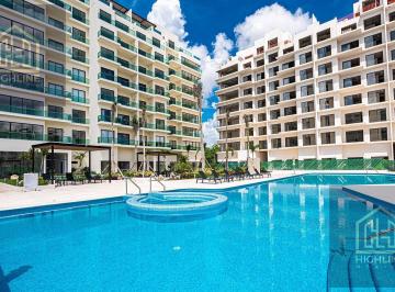Departamento · 124m² · 3 Recámaras · 2 Estacionamientos · Departamento en Venta en Playa del Carmen 3 Habitaciones con Spa, Gym, Alberca