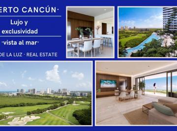 Departamento · 112m² · 2 Recámaras · 2 Estacionamientos · Departamento 2 Recámaras con Terraza y Vista Al Mar. Puerto Cancún. Alberca, Sport Bar, Spa. Gym.