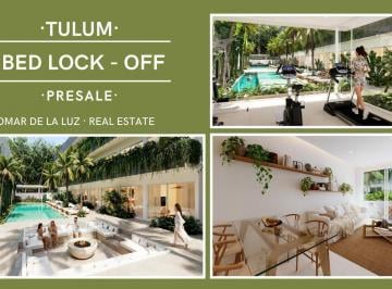 Departamento · 60m² · 2 Recámaras · 1 Estacionamiento · Oportunidad de Inversión en Tulum. Departamento 2 Recámaras "Lock Off" en Preventa