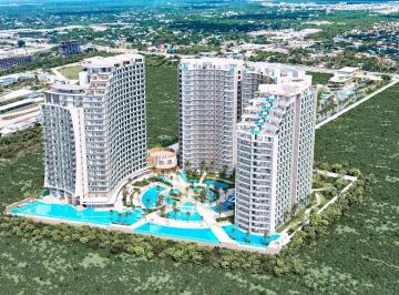 Departamento · 58m² · 1 Recámara · 1 Estacionamiento · Departamento en Venta en Cancun 1 Habitacion Alberca Jacuzzi Pet Friendly Roi