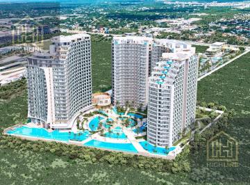 Departamento · 58m² · 1 Recámara · 1 Estacionamiento · Departamento en Venta en Cancun 1 Habitacion Alberca Jacuzzi Pet Friendly Roi