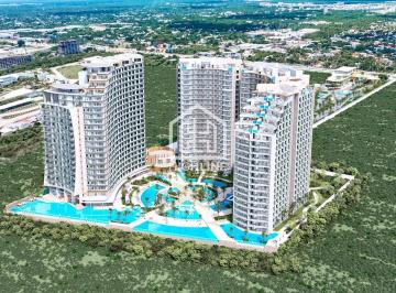 Departamento · 58m² · 1 Recámara · 1 Estacionamiento · Departamento en Venta en Cancun 1 Habitacion Alberca Jacuzzi Pet Friendly Roi