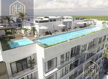 Departamento · 90m² · 2 Recámaras · 1 Estacionamiento · Departamento en Venta en Playa del Carmen 2 Habitaciones Alberca Gym Bar Spa Bitcoin