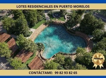 Terreno / Lote · 200m² · Lote Residencial en Puerto Morelos. Escriturables. Cenote, Petpark, Gym, Área Zen.