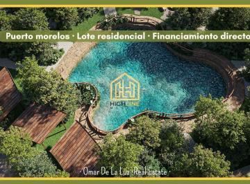 Terreno / Lote · 200m² · Oportunidad! Lote Residencial en Puerto Morelos. Escriturables. Cenote, Petpark, Gym, Área Zen.
