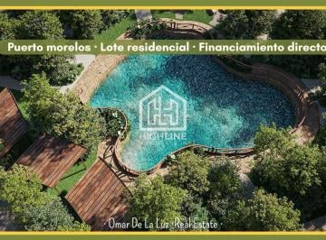 Terreno / Lote · 200m² · Oportunidad! Lote Residencial en Puerto Morelos. Escriturables. Cenote, Petpark, Gym, Área Zen.