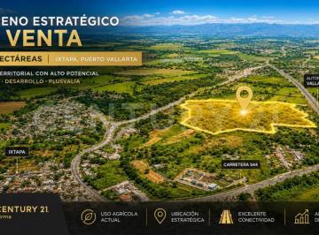 Terreno / Lote · 29400m² · Terreno en Venta en Ixtapa, Puerto Vallarta | La Reserva Ixtapa 2.94 Ha