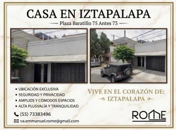 Casa de 4 habitaciones, Iztapalapa · Casa en Venta en Iztapalapa Cerca de Parque Florida, Plaza Oriente y Parque Tezontle