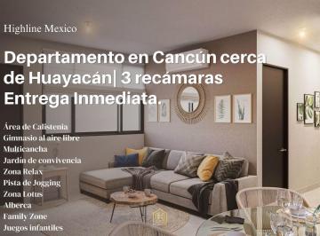 Departamento · 80m² · 3 Recámaras · 1 Estacionamiento · Departamento en Cancún Cerca de Huayacán | Alta Plusvalía | 3 Habitaciones y Amenidades de Lujo.