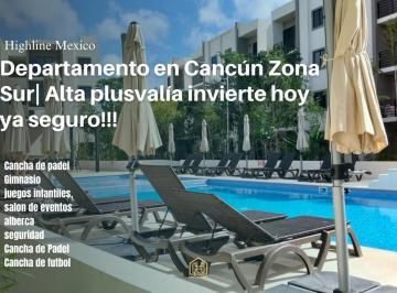 Departamento · 87m² · 2 Recámaras · 1 Estacionamiento · Departamento en Cancún Zona Sur con Amenidades Deportivas. Alta Plusvalía Invierte Hoy, Disfruta Hoy