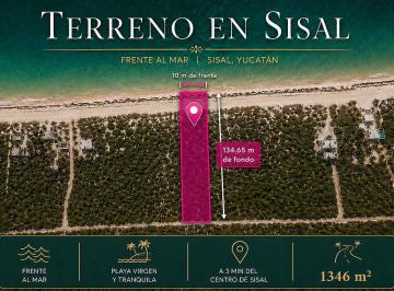 Terreno / Lote , Hunucmá · Terreno Frente Al Mar en Venta en Playa Sisal, Yucatan