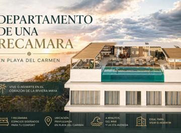 Departamento · 46m² · 1 Recámara · Departamento en Venta | Playa del Carmen | Amenidades | Alta Plusvalía