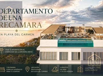 Departamento · 46m² · 1 Recámara · Departamento en Venta | Playa del Carmen | Amenidades | Alta Plusvalía