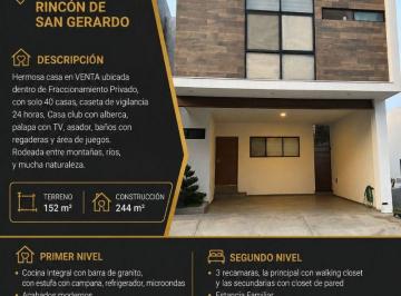 Casa de 3 habitaciones, Monterrey · Casa en Venta o Renta Rincon de San Gerardo Carretera Nacional