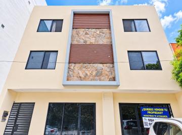 Fachada del edificio · Departamento de 1 Rec. Semi - Amueblado a Una Cuadra de Av Constituyentes en Playa del Carmen