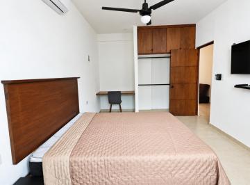 HABITACIÓN CON CAMA MATRIMONIAL · Depto 1 Rec Amueblado en Renta, Ideal También Oficina o Consultorio – Av Constituyentes