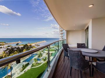 Departamento · 245m² · 3 Recámaras · 2 Estacionamientos · Departamento en Venta Frontbeach, en Novo Apus Cancún, Puerto Cancún, Cancún