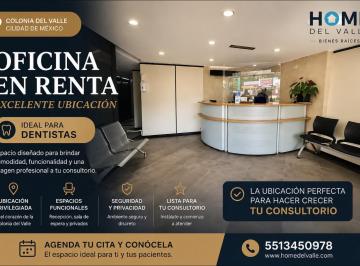 Oficina , Benito Juárez · Renta Oficina - Consutorios - Div. del Norte y Universidad - Super Ubicada