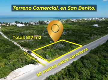 Terreno comercial , Dzemul · Terreno Comercial con 50 m Sobre Av, en Esquina. Playa San Benito Km 23.