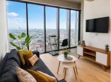 Departamento · 47m² · 1 Recámara · 1 Estacionamiento · Renta Loft de Lujo Amueblado en Paseo de La Reforma, University Tower