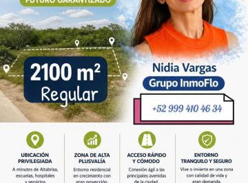 Terreno / Lote · 2100m² · Terreno en Venta Conkal San Diego Cutz (Nvt - 2810)