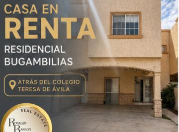 Casa de 3 habitaciones, Juárez · Si Buscas Una Casa en Renta Amplia, Bien Ubicada y Lista Para Habitar, en Residencial Bugambilias