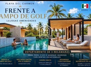 Departamento · 187m² · 3 Recámaras · 2 Estacionamientos · Departamento en Venta 2 Recamaras Amenidades de Lujo Playa del Carmen