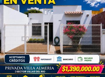 Casa 1m² Venta Fraccionamiento Villas Del Rio · Casa en Venta Villas del Rio – Privada Almeria