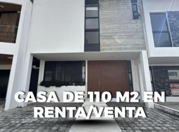 Casa · 110m² · 3 Recámaras · 2 Estacionamientos · Casa de 110 m² en Renta/venta en Residencial Arbolada - Cancún