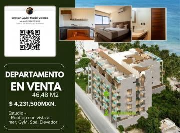 Departamento · 46m² · 1 Recámara · Gran Oportunidad de Inversión Frente Al Mar en Mahahual | Alta Demanda Turística y Plusvalía en Crec