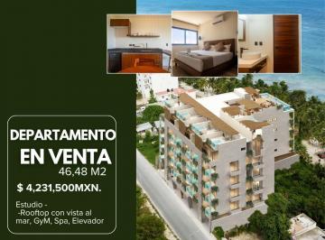 Departamento · 46m² · 1 Recámara · Gran Oportunidad de Inversión Frente Al Mar en Mahahual | Alta Demanda Turística y Plusvalía en Crec
