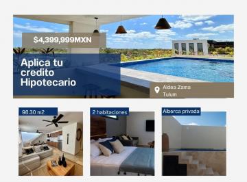 Departamento · 98m² · 2 Recámaras · 1 Estacionamiento · Gran Oportunidad en Aldea Zama Departamento 2 Recámara Equipado Cerca de Todo