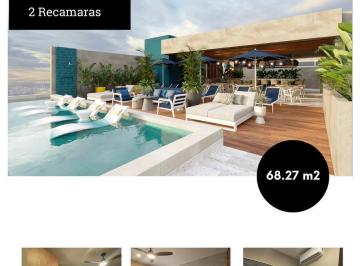 Departamento · 68m² · 2 Recámaras · 1 Estacionamiento · Precios de Oportunidad Departamento en Playa del Carmen, 2 Recamaras