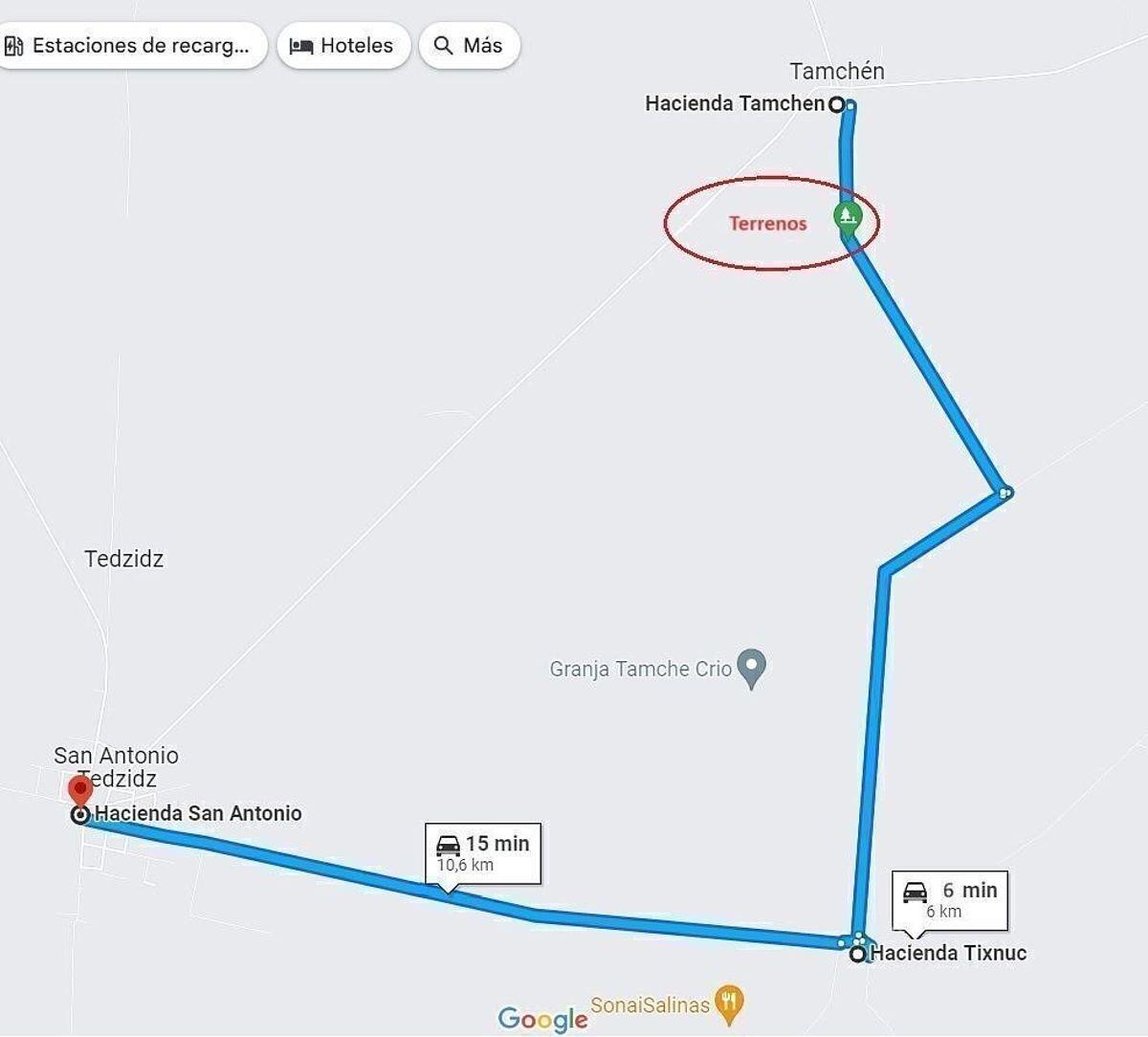 Terrenos de 6 Ha en Venta en Hacienda Tamchen