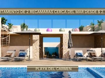 Departamento · 39m² · 2 Recámaras · Departamento 2 Recamaras/ 5 Calles del Mar/ Playa del Carmen/ Amueblado/ Plusvalia.