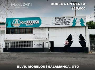 Local comercial · 259m² · Bodega en Renta. Blvd. Morelos. Salamanca, Gto.