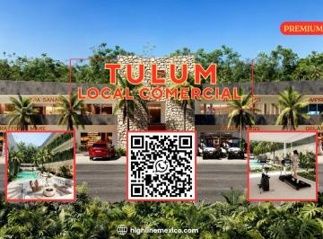 Departamento · 60m² · 1 Estacionamiento · Local Comercial de 60 m² en Tulum. Entrega Agosto 2027. Zona de Gran Crecimiento.