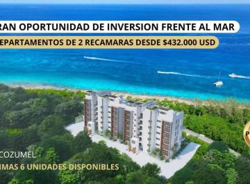 Departamento · 131m² · 2 Recámaras · 1 Estacionamiento · Departamento 2 Recamaras / Frente Al Mar/ Preventa/ Cozumel/ Diseño Instagrameable/ Premium.