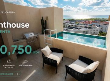 Departamento · 144m² · 3 Recámaras · 1 Estacionamiento · Estudio en Playa del Carmen Sobre 5ta Av | Amueblado |