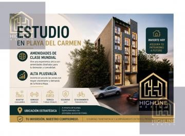 Departamento · 49m² · 1 Recámara · 1 Estacionamiento · Estudio en Venta Playa del Carmen | Amenidades Premium | Lifestyle y Plusvalía