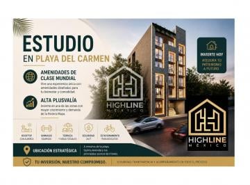 Departamento · 49m² · 1 Recámara · 1 Estacionamiento · Estudio en Venta Playa del Carmen | Amenidades Premium | Lifestyle y Plusvalía