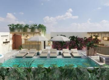 Departamento · 43m² · 1 Recámara · Departamento Cerca de La Playa, 1 Habitación, Alberca con Vista Al Mar, a un Paso de La 5ta Av