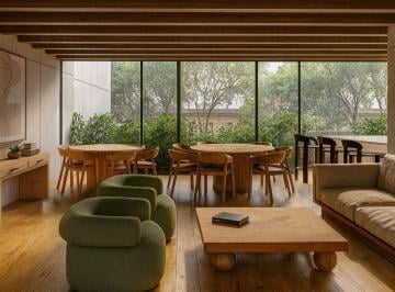 Departamento de 2 habitaciones, Cuauhtémoc · Penthouse con Estudio | Vista Al Jardín | Roof Garden y Coworking | en Venta