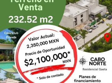 Terreno / Lote · 240m² · Super Precio Lote Residencial en Privada Gaeta Dentro de Cabo Norte