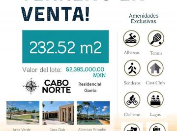 Terreno / Lote · 240m² · Super Precio Lote Residencial en Privada Gaeta Dentro de Cabo Norte