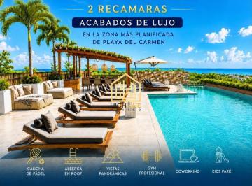 Departamento · 92m² · 2 Recámaras · 2 Estacionamientos · Departamento de Lujo en Venta 2 Recamaras Gym Equipado, Cancha de Padel, Alberca, Solarium