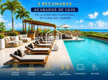 Departamento · 92m² · 2 Recámaras · 2 Estacionamientos · Departamento de Lujo en Venta 2 Recamaras Gym Equipado, Cancha de Padel, Alberca, Solarium