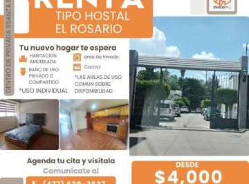 Casa · 185m² · 1 Recámara · 1 Estacionamiento · Habitaciones en Renta en Fraccionamiento El Rosario